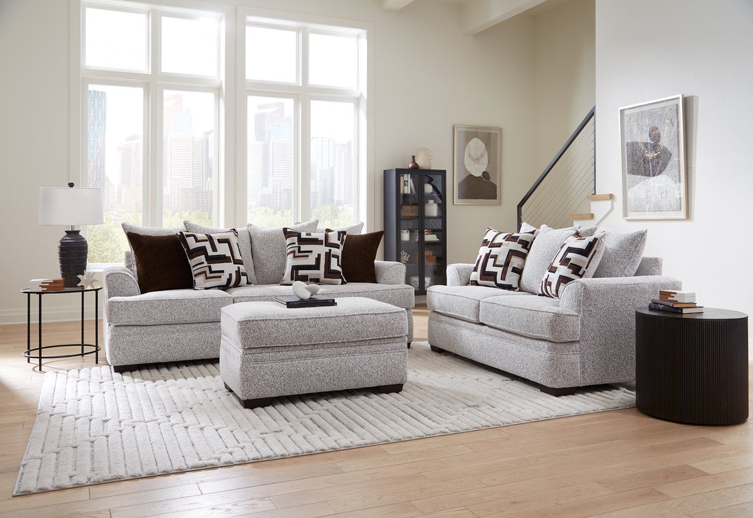 100 Cognac Sofa & Loveseat Set