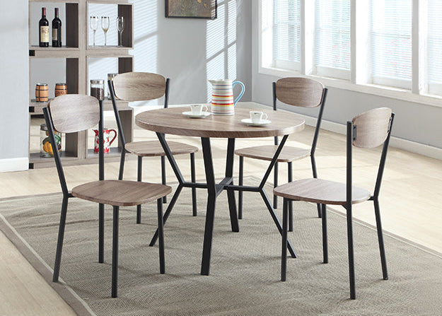 5pcs 1230SET-GW Blake Round Dining Set