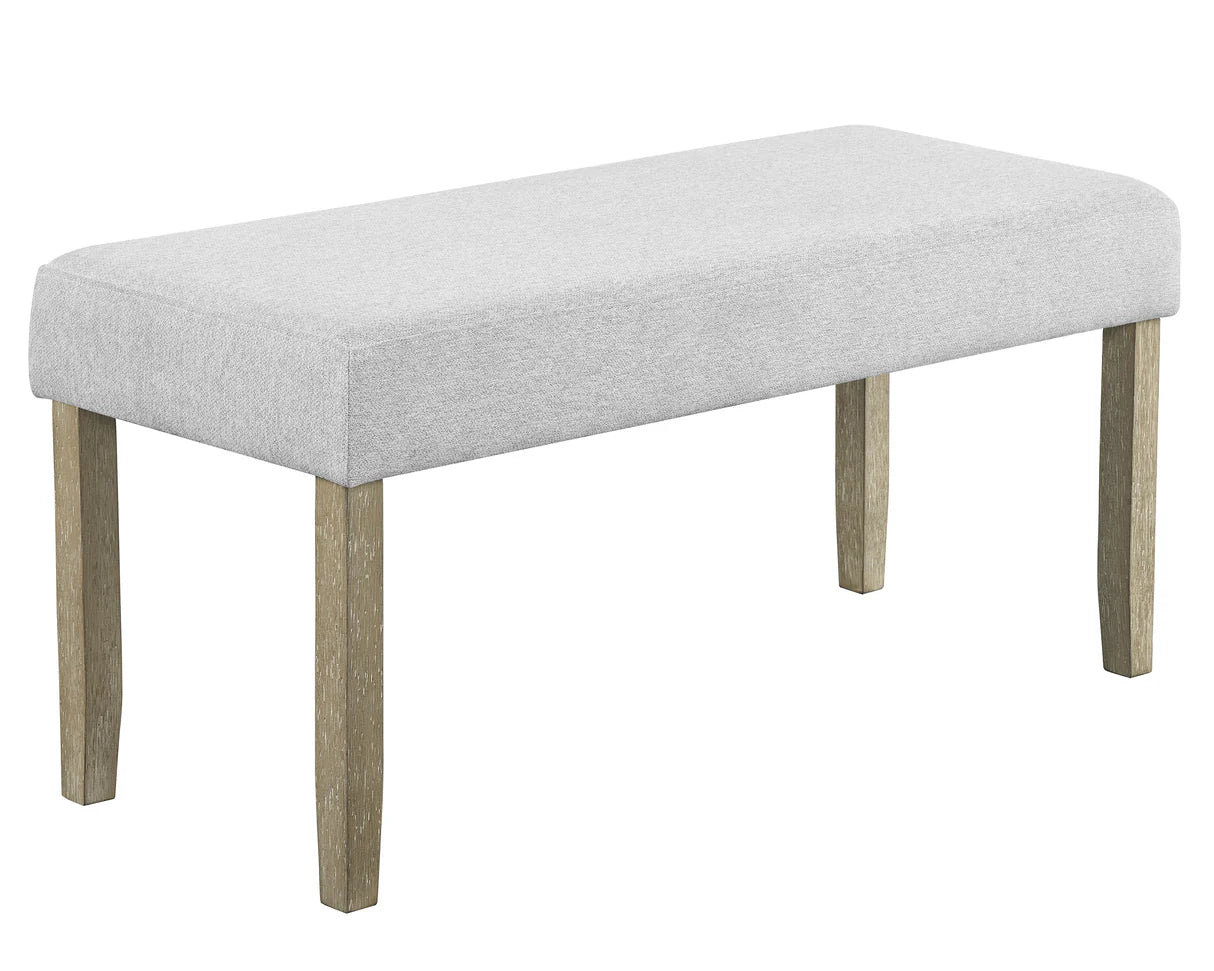 6pcs Dune Light Grey Genuine Marble Dining Set