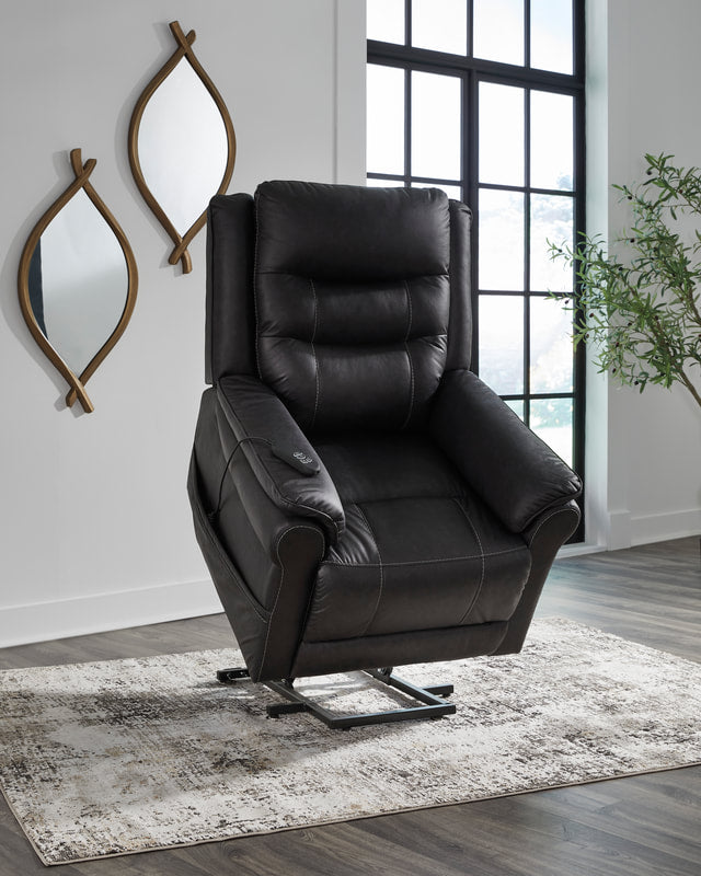 Ashley 1800512 Charcoal Power Lift Recliner
