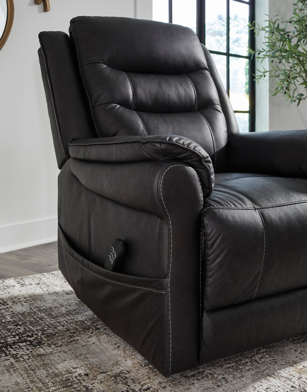 Ashley 1800512 Charcoal Power Lift Recliner