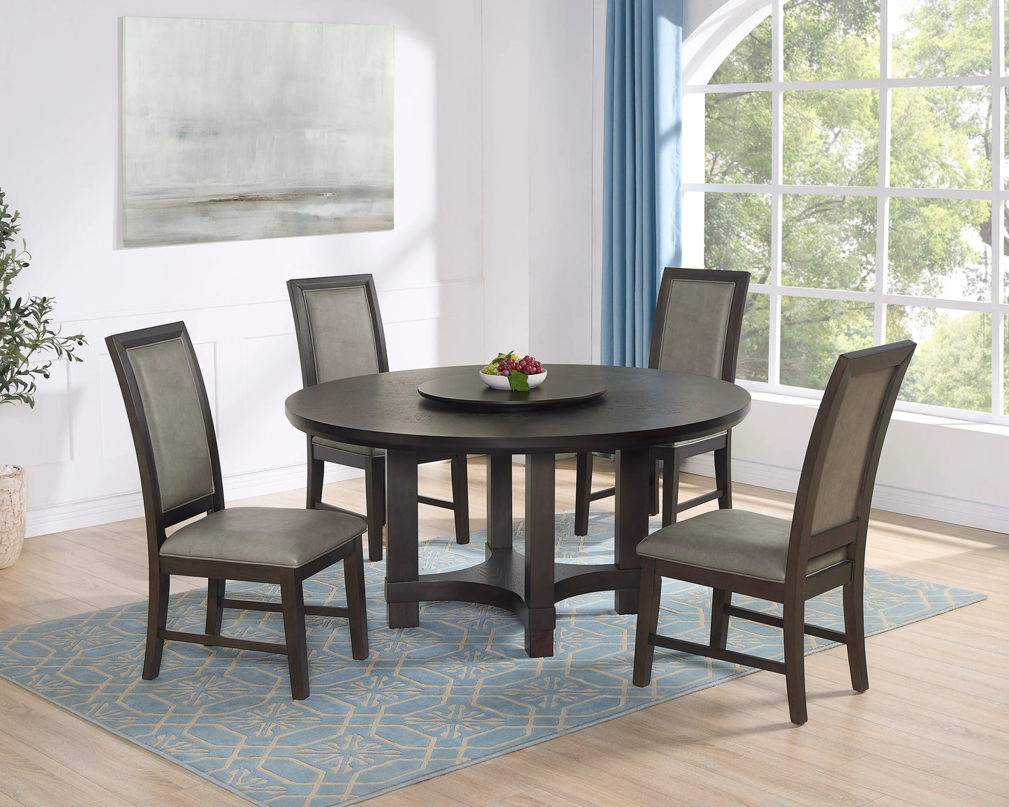 2070-5P Jeffries Brown Dining Set
