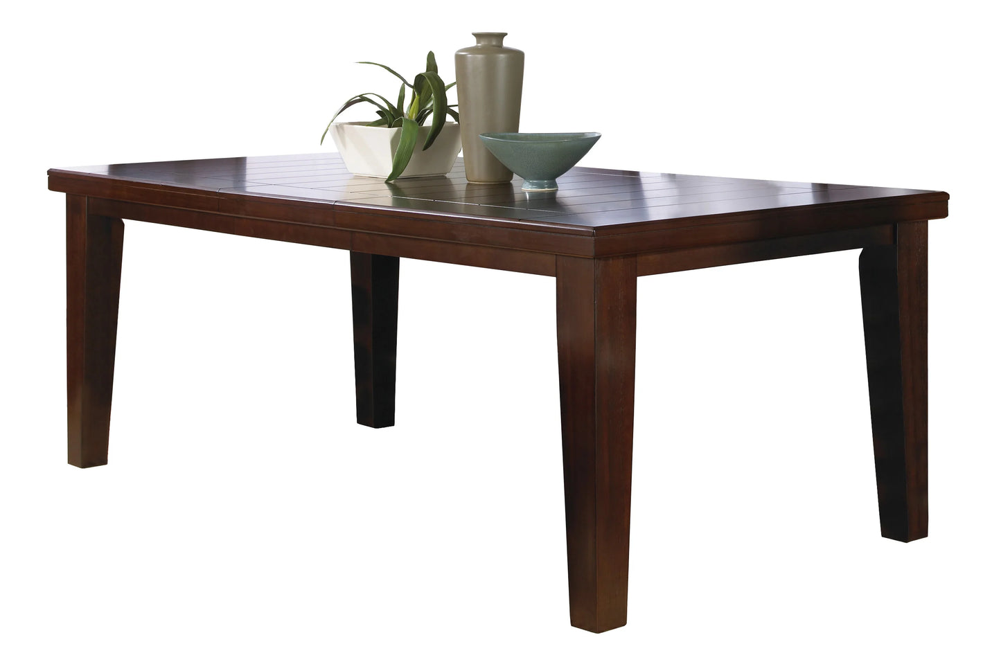 6pcs Bardstown Cherry Brown Extendable Dining Set