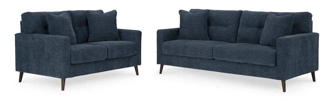 Ashley 261-06 Navy Sofa & Loveseat