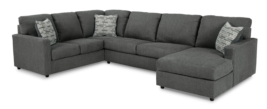 Ashley 290-03 Charcoal Sectional RAF Chaise