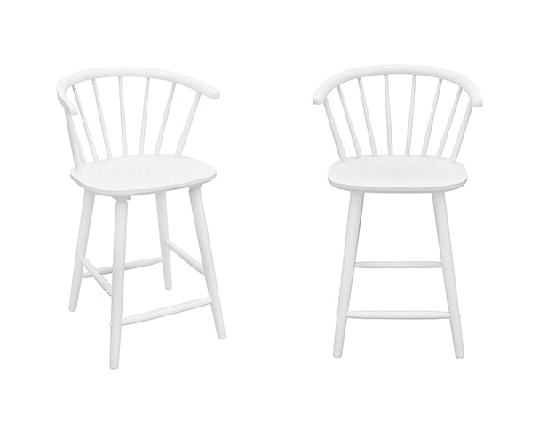 2981WH-24 Janna White Counter Height Stool
