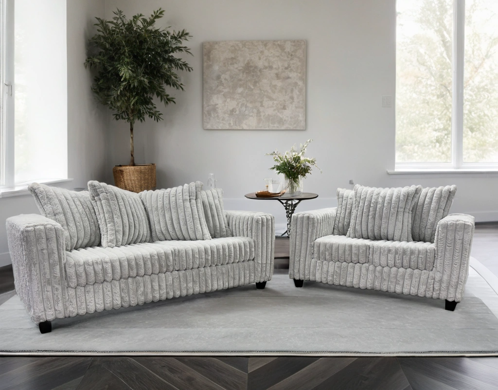 510 Grey Sofa & Loveseat Set