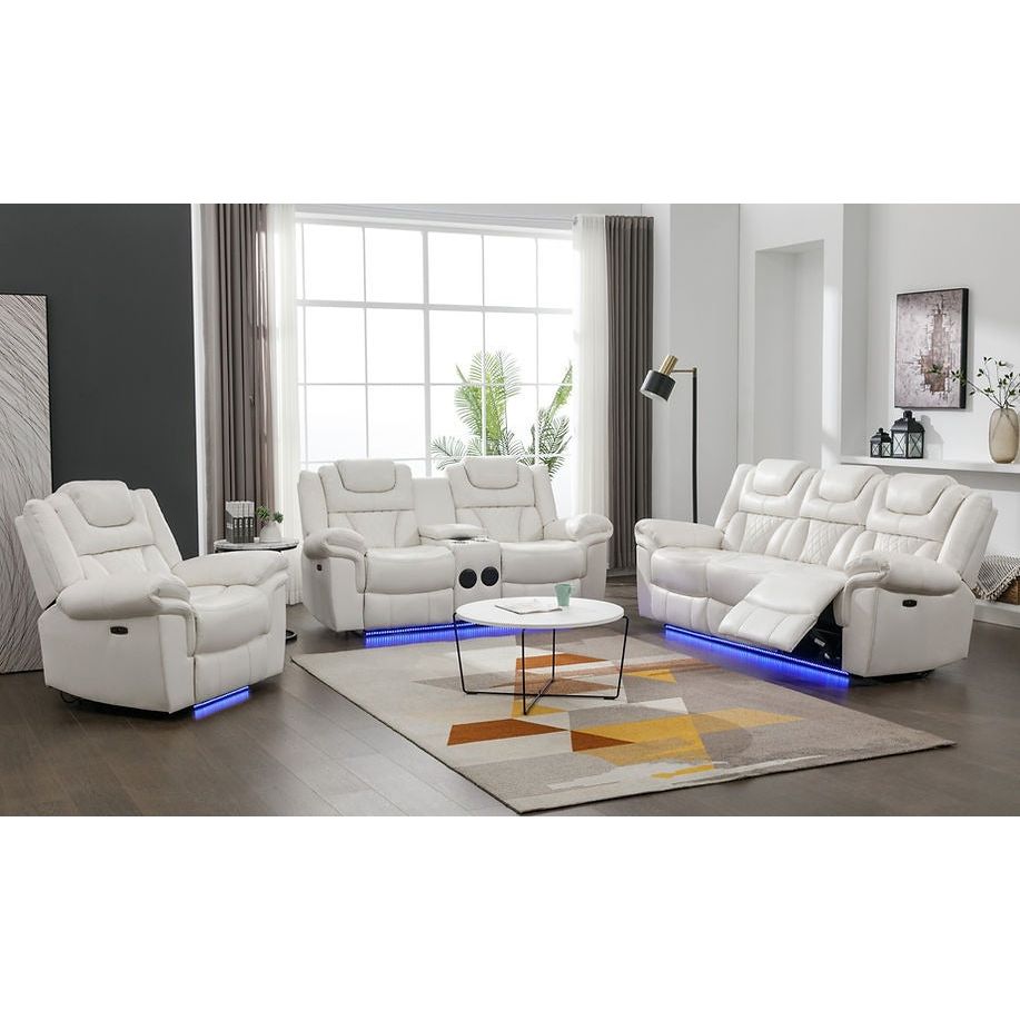 S2020 Party Time (White) - Loveseat