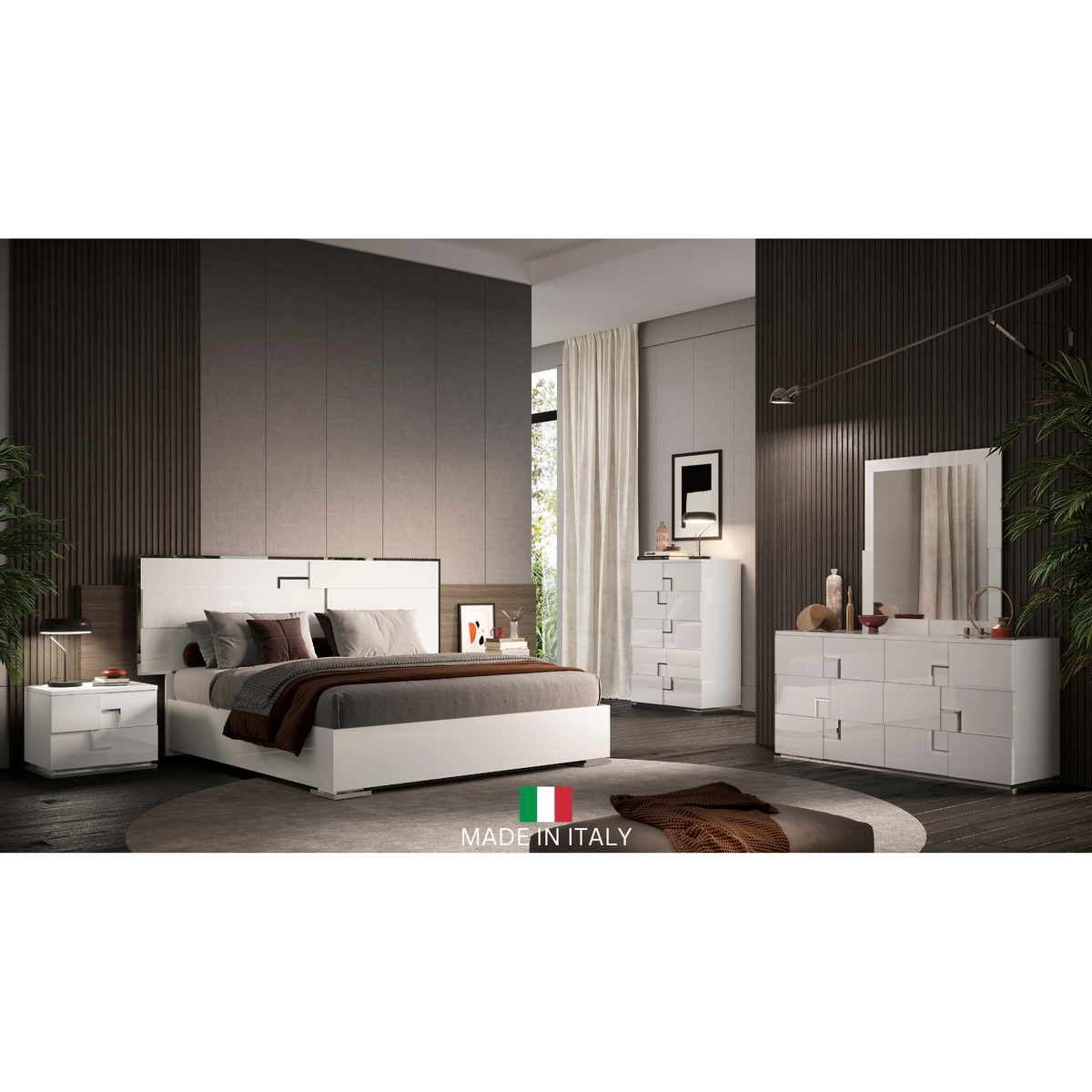 Infinity Collection (White) - Queen 4pcs