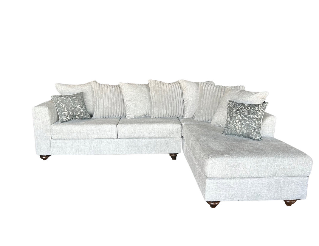 S310 Rivera Oyster Fabric Sectional