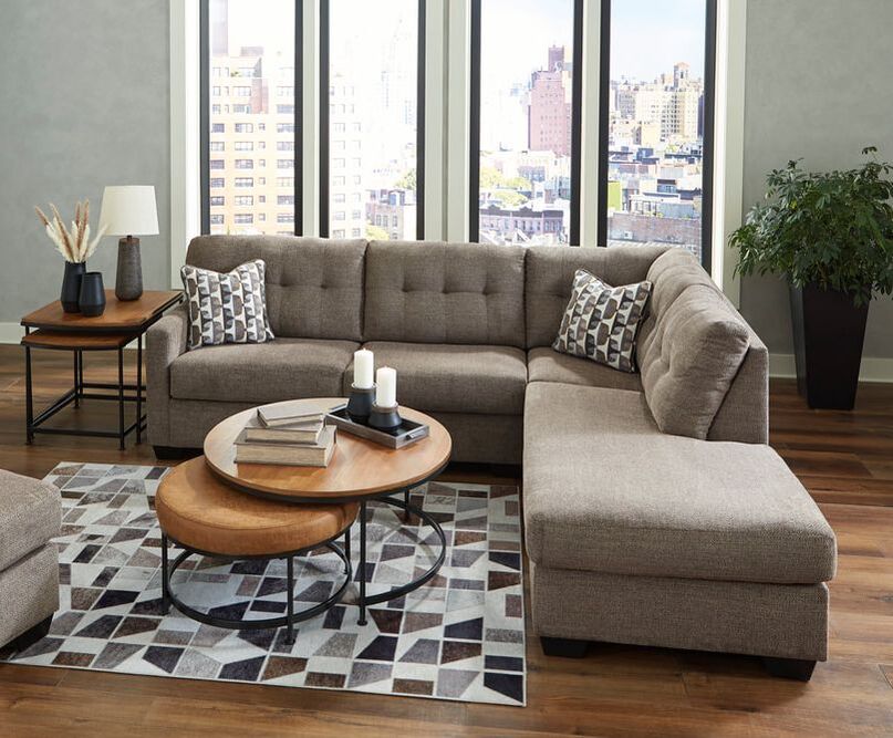 Ashley 310-05 Chocolate Fabric Sectional