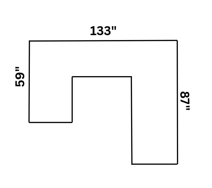 S317 Westwood (Gunmetal) Sectional
