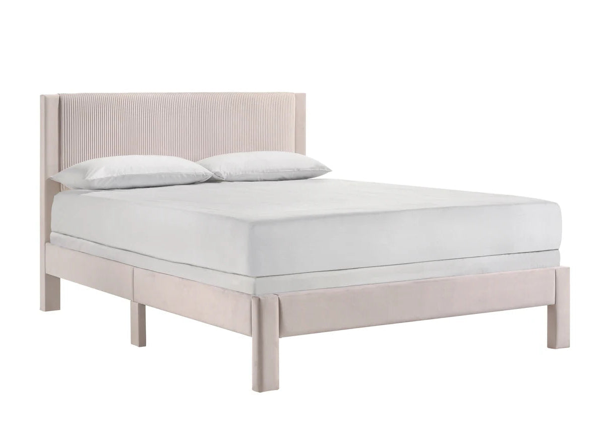 Lucia Pink Platform Bed Frame