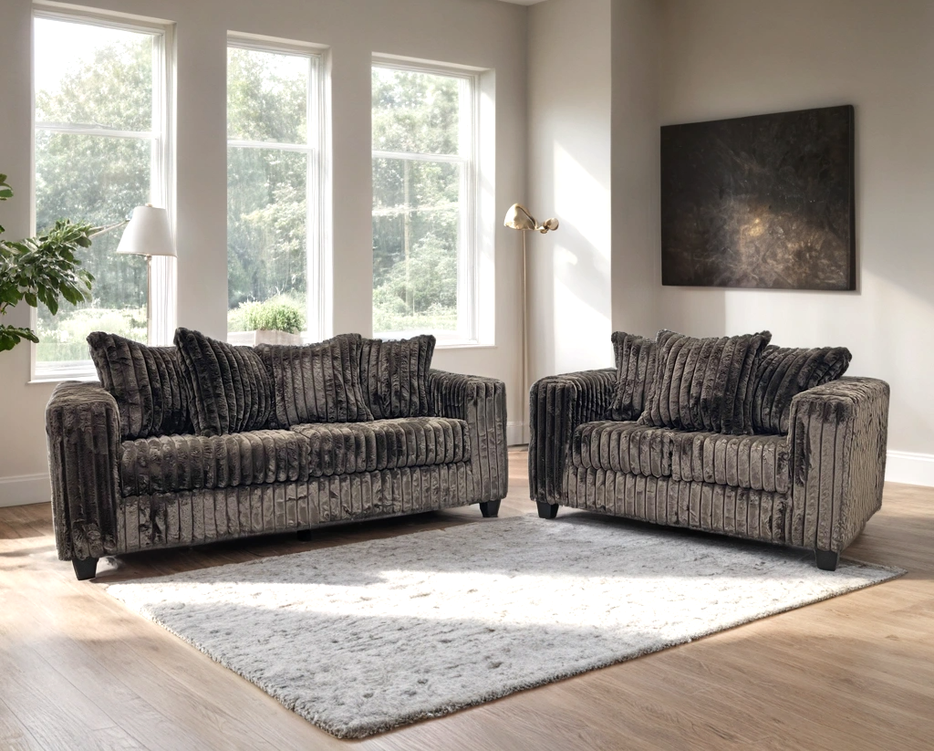 510 Chocolate Sofa & Loveseat Set