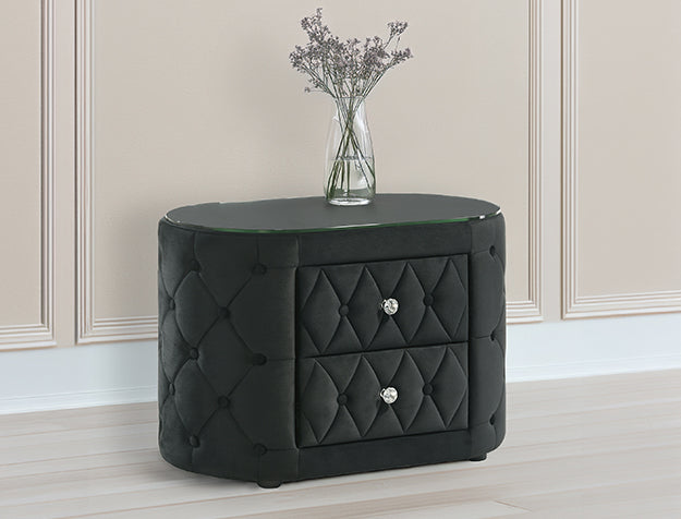 5212BK-2 Voltare Black Nightstand