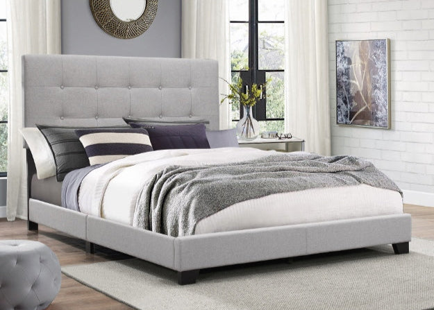 5270 Florence Grey Linen Bed Frame