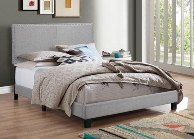5271 Erin Grey Linen Bed Frame