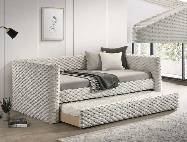 BRIELLE DAYBED ARMS+SLATS-WH.DOVE