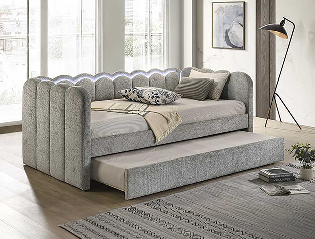 5328LG-SET Melody Light Gray Daybed