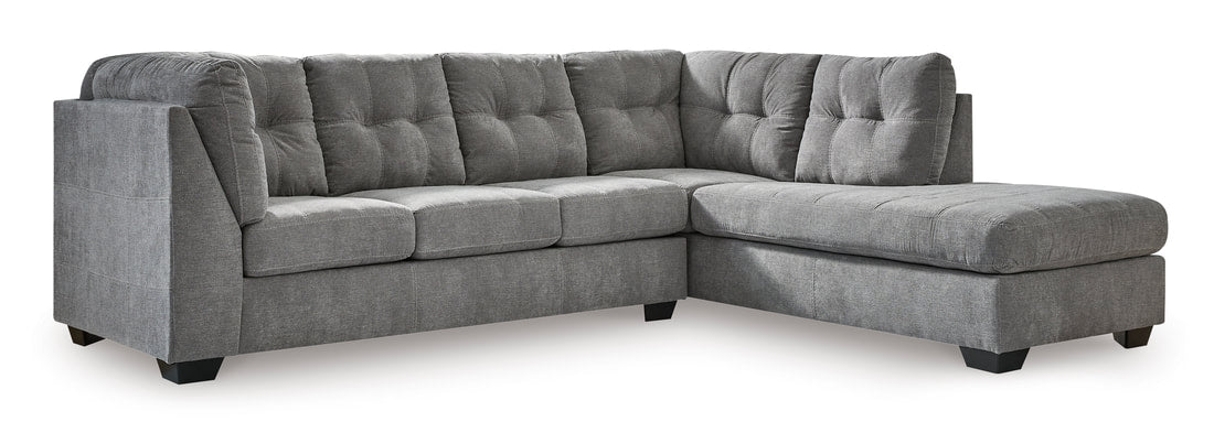 Ashley 553-05 Grey Fabric Sectional