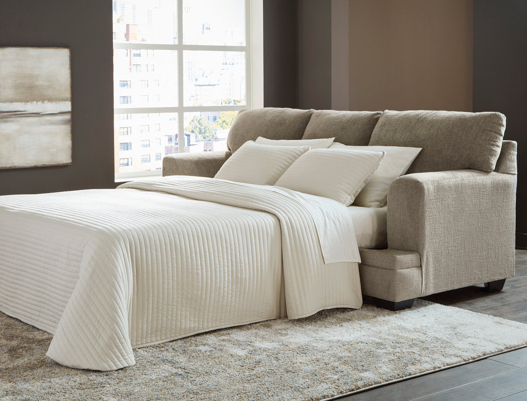 5950439 Queen Taupe Sleeper Sofa