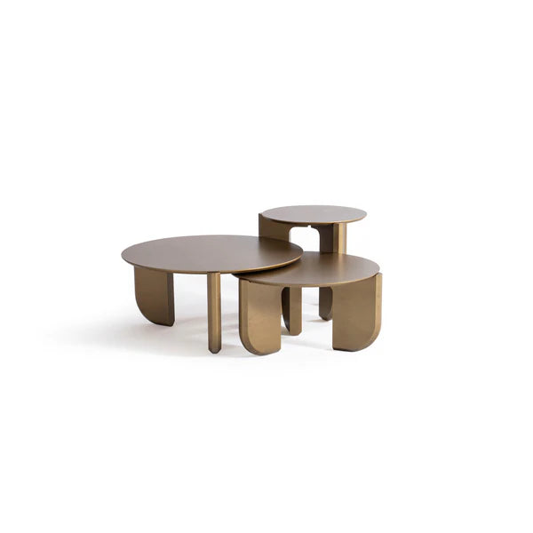 3pcs 720 Gold Coffee Table Set