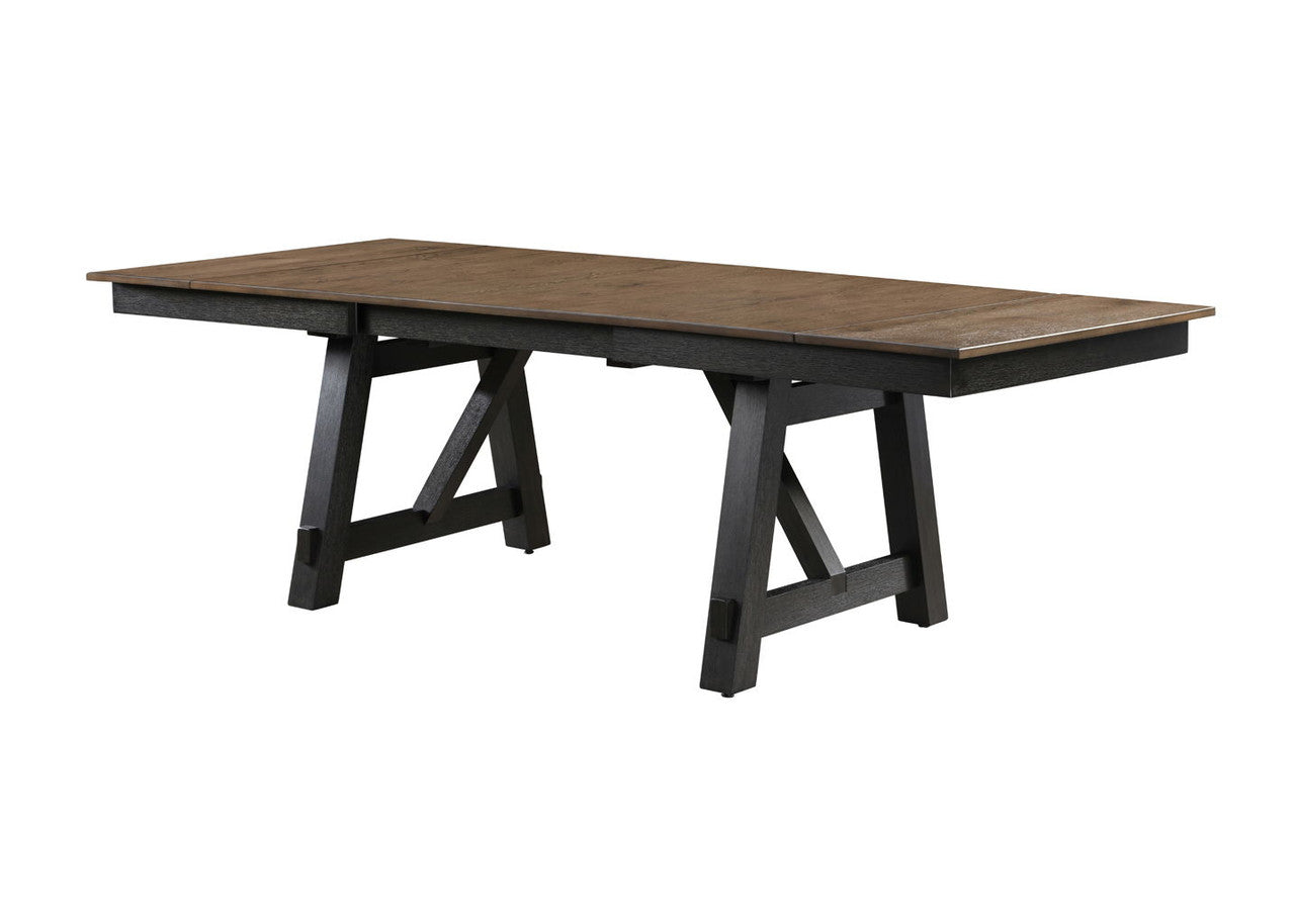 6pcs Maribelle Charcoal Extendable Dining Set