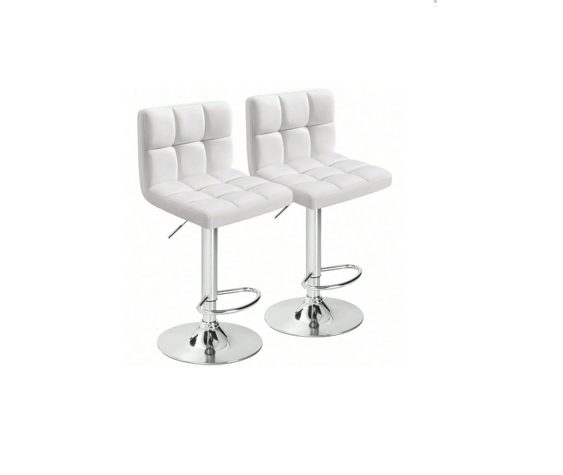 8100 White - Adjustable Barstool