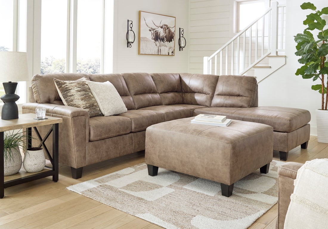 Ashley 940-04 Fossil Leather Sectional