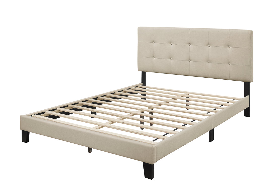 950 Fog Linen Platform Bed