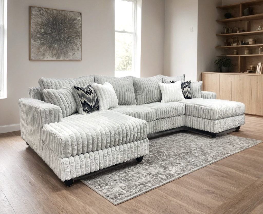 9700 Gray Oversized Sectional