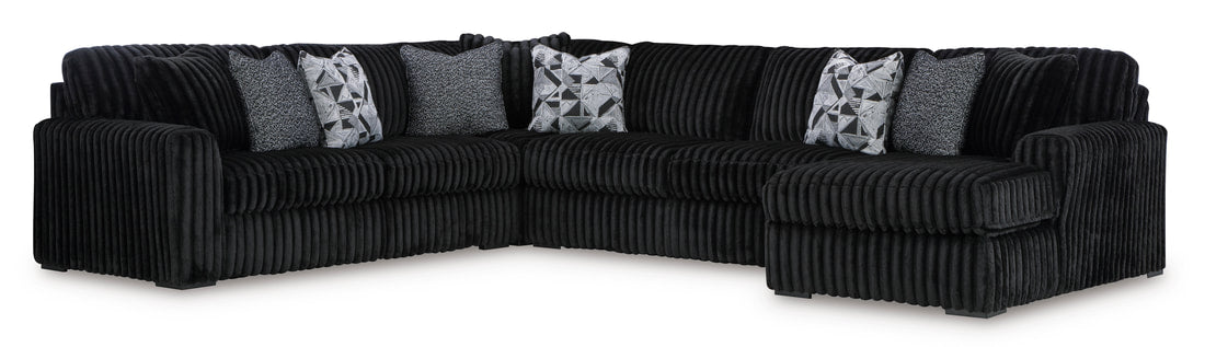 Ashley 981-03 Black 4PC Oversized Sectional