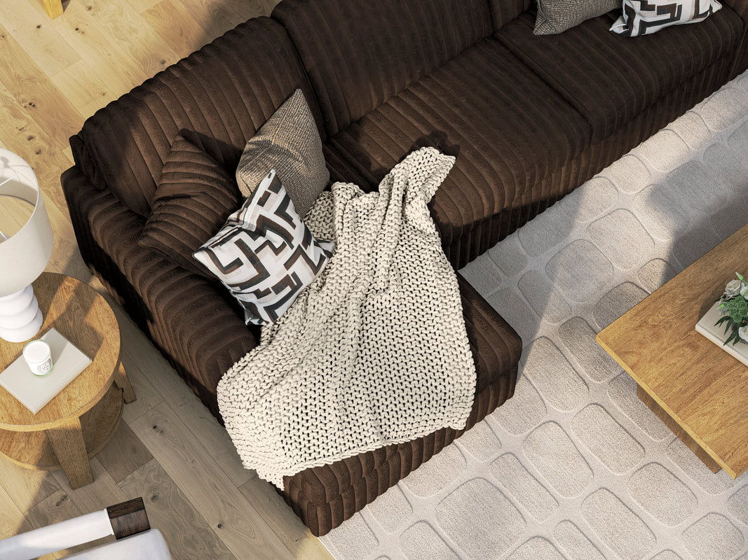 Ashley 981-04 Chocolate 4pc Oversized Sectional
