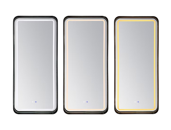 A-FM05 Modest Black LED Mirror