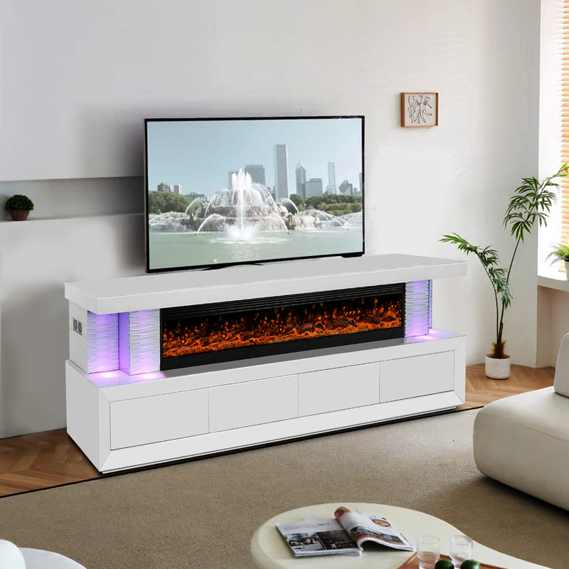 A97 TV Stand with Fireplace