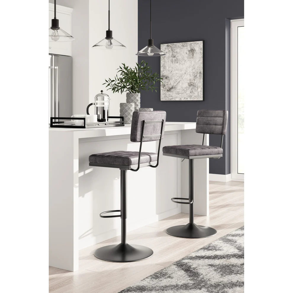 ASD119-630 Strumford Barstool Gray/Black