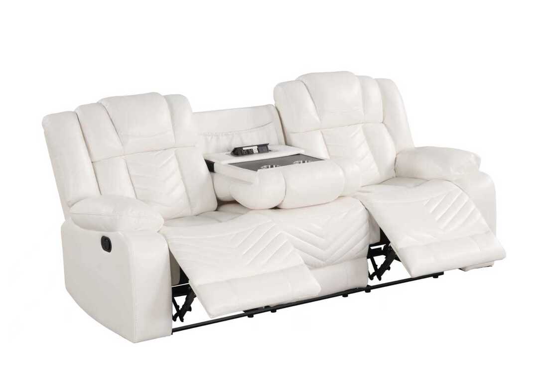 Ace White 3PC Reclining Set