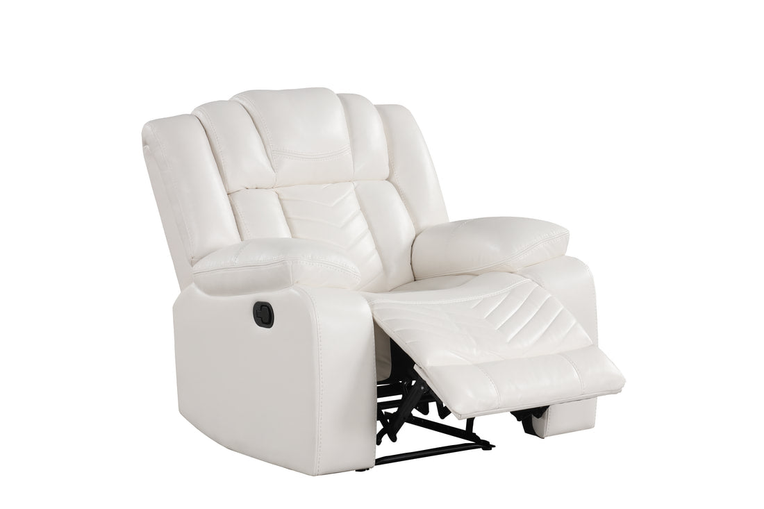 Ace White 3PC Reclining Set