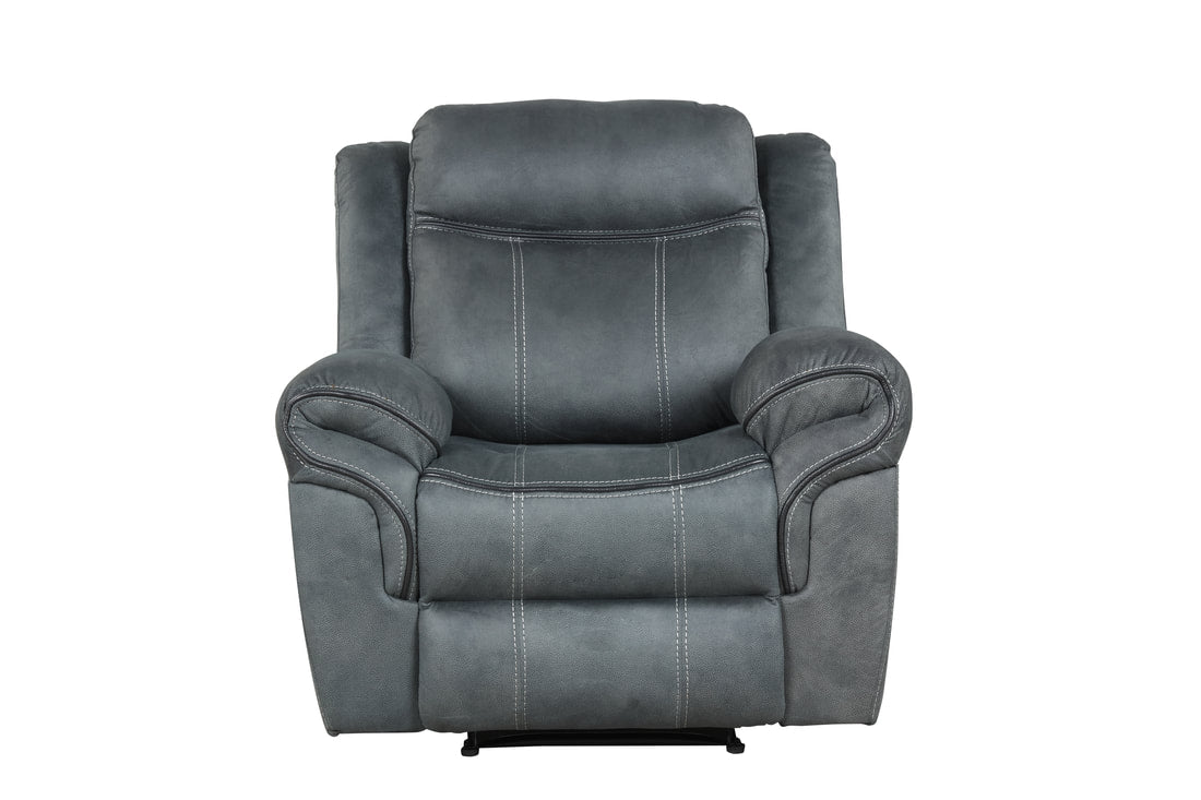 3pcs Andres Grey Fabric Reclining Sofa Set