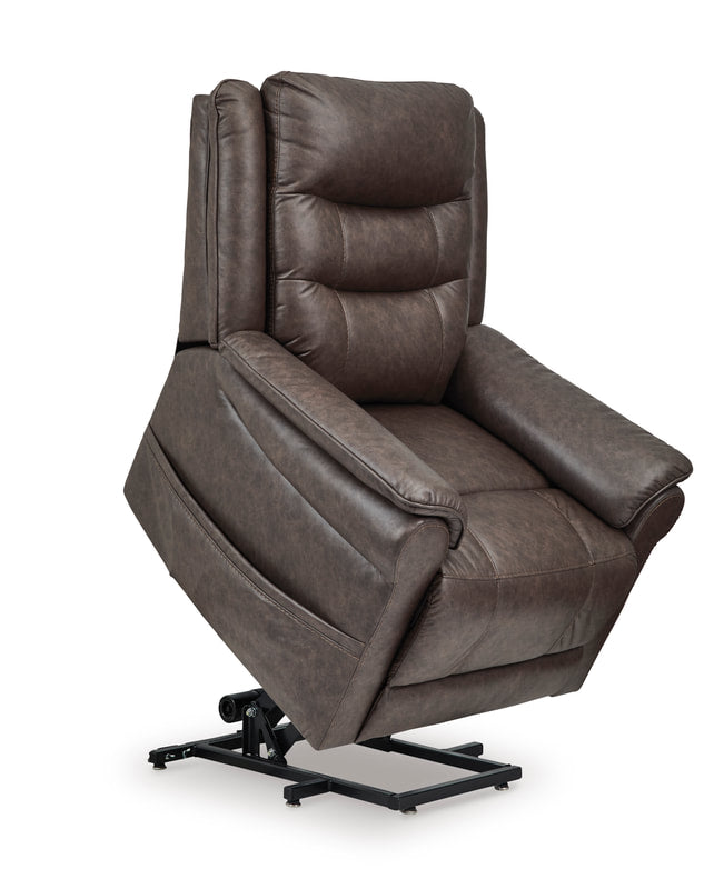 Ashley 1800412 Umber Power Lift Recliner (Heat/Massage)