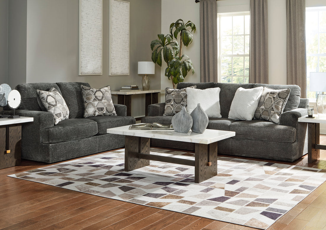 Ashley 314-02 Smoke Oversized Sofa & Loveseat