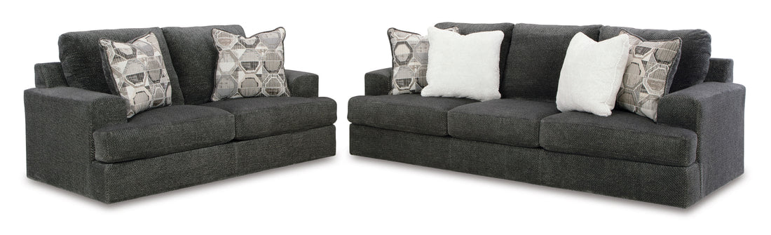 Ashley 314-02 Smoke Oversized Sofa & Loveseat