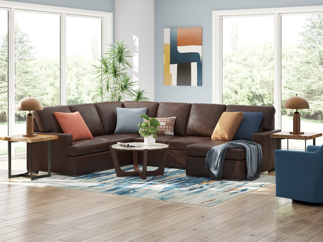 Ashley 485-04 - Top Grain Leather Sectional