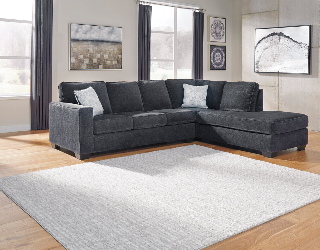Ashley 872-13 - Slate RAF Chaise Sectional