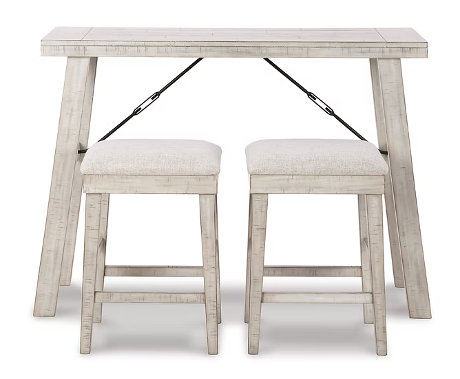 Ashley D256-113 Carynhurst Whitewash Barstool
