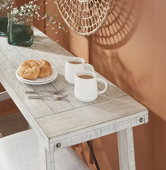 Ashley D256-113 Carynhurst Whitewash Barstool
