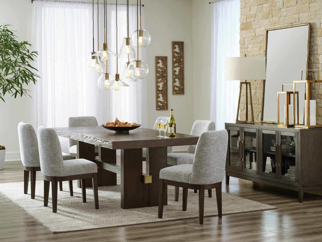 Ashley D984 7pcs Dining Set