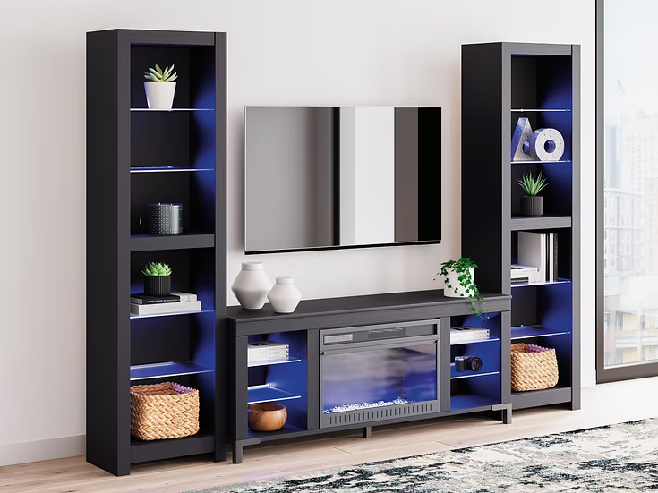 Ashley W2721 Cayberry Black TV Stand