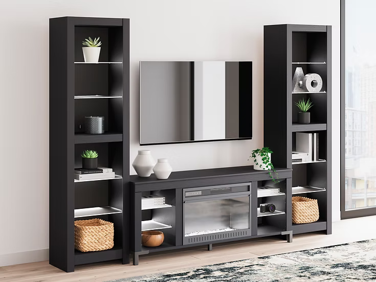 Ashley W2721 Cayberry Black TV Stand