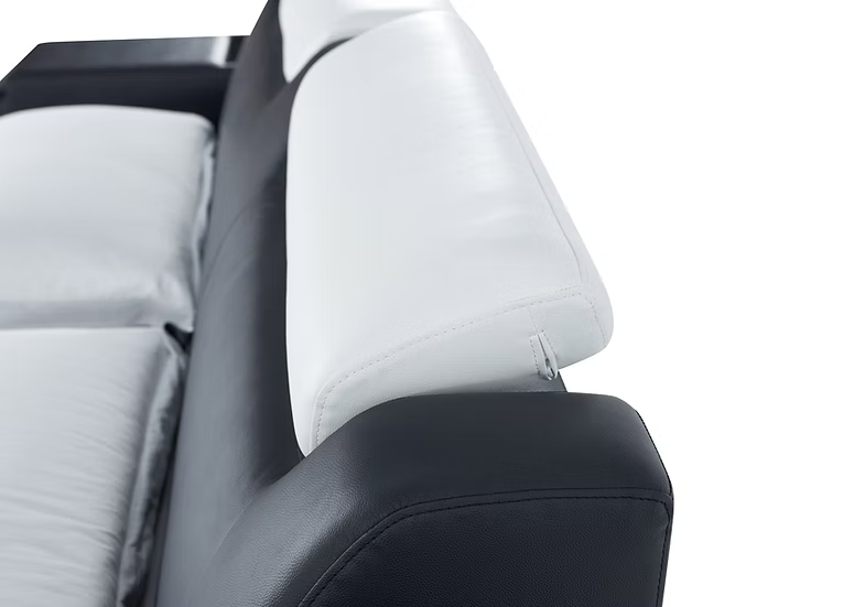 B126 Matrix Black & White Storage Bed